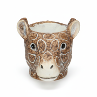 Pflanzentopf Giraffe D11/14x11cm - Braun - D11/14x11cm