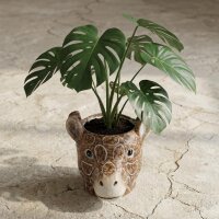 Pflanzentopf Giraffe D11/14x11cm - Braun - D11/14x11cm